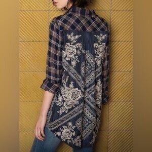 Johnny Was 3 J Workshop plaid shirt